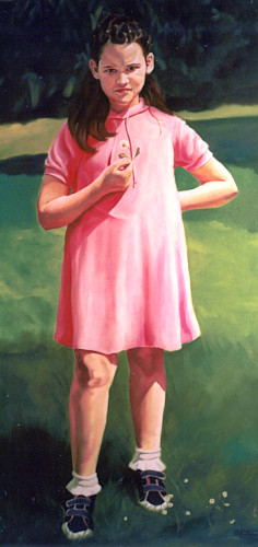 La margherita di Veronica. Quadro a olio.